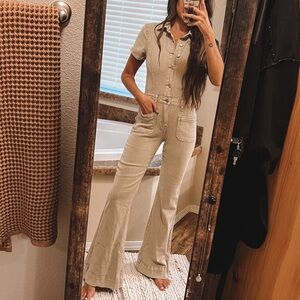 Stylish Tan Jumpsuit